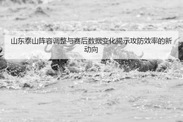 山东泰山阵容调整与赛后数据变化揭示攻防效率的新动向